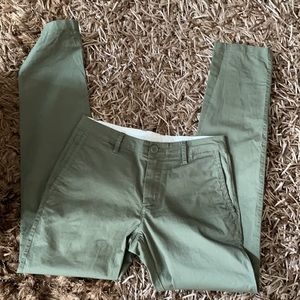 Armani Exchange Armani Exchange Men Slim Fit Chino Olive Pants,